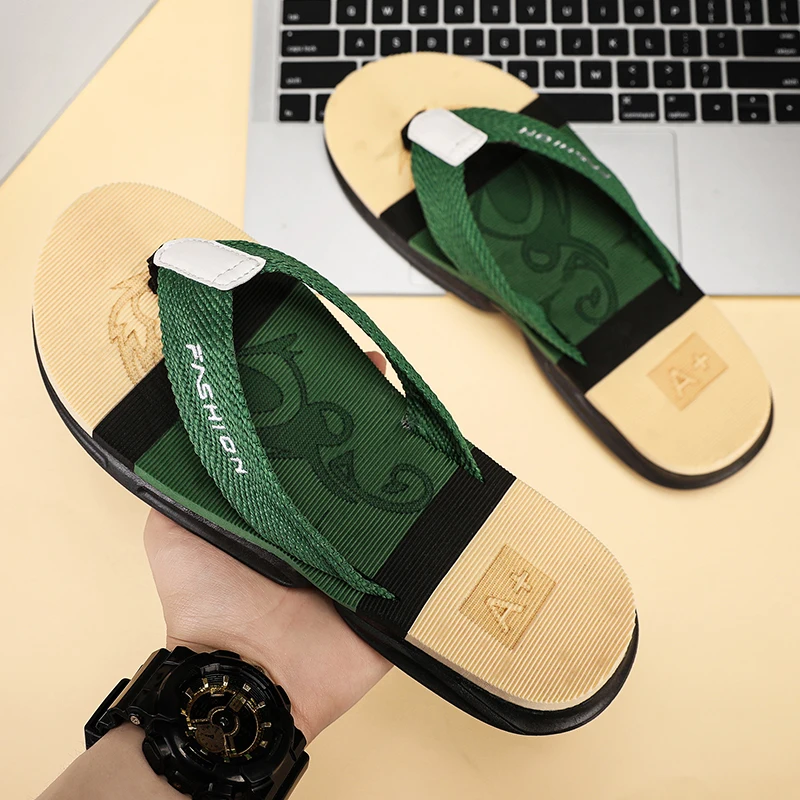 Men's Flip-Flops, Summer Non-Slip, Anti-Odor, Wear-Resistant Slippers, Outdoor Casual Versatile Beach Sandals and Slippers
Men's Flip-Flops, Summer Non-Slip, Anti-Odor, Wear-Resistant Slippers, Outdoor Casual Versatile Beach Sandals and Slippers