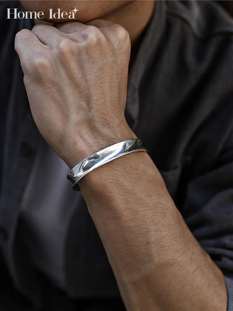 Luxury Men 999 Silver Concave Bracelet Wide Open Classic Handmade Customized Pulseras Pure Silver Jewelry For Men
Luxury Men 999 Silver Concave Bracelet Wide Open Classic Handmade Customized Pulseras Pure Silver Jewelry For Men