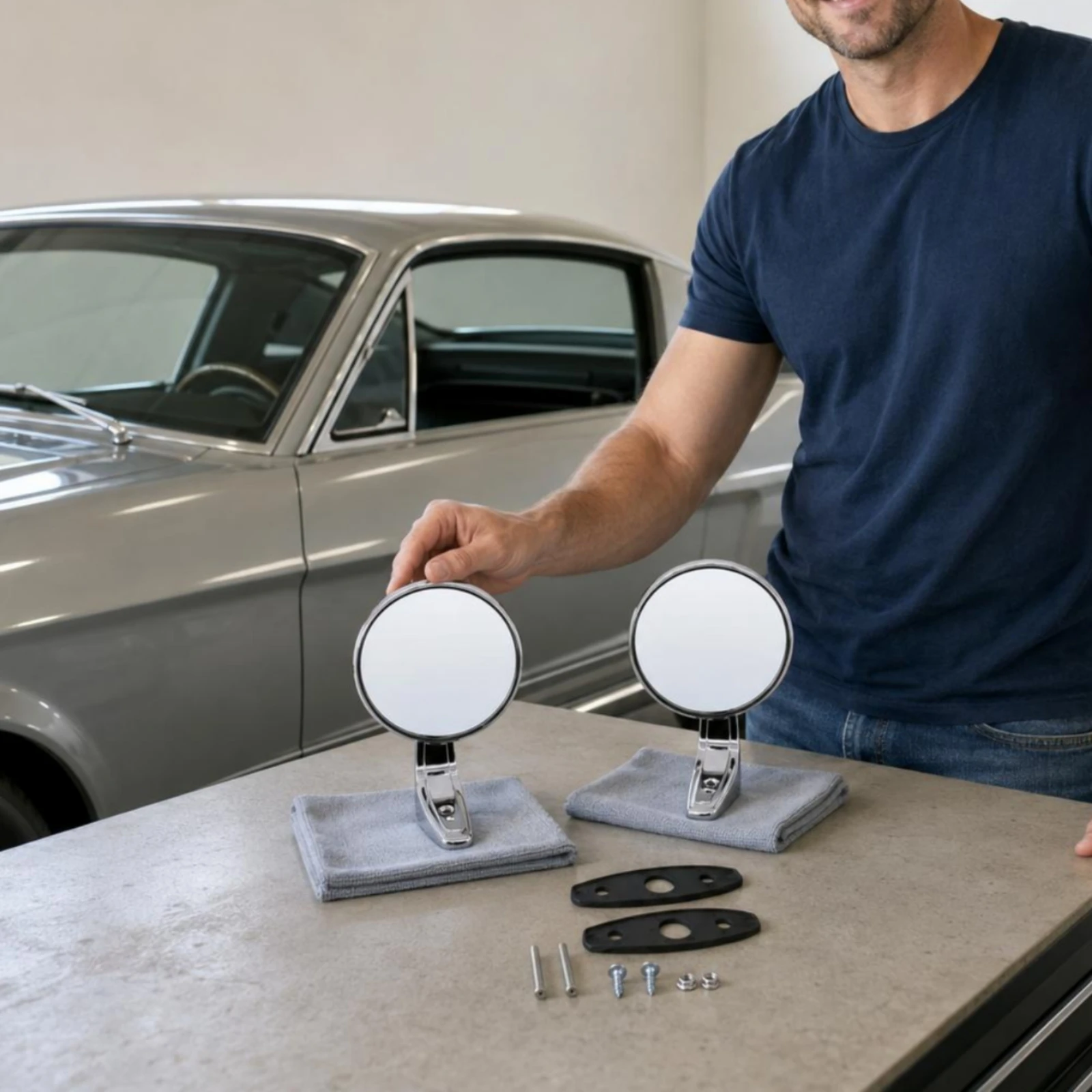Chrome Round Mirror Polished Round Mirror Set
Chrome Round Mirror Polished Round Mirror Set