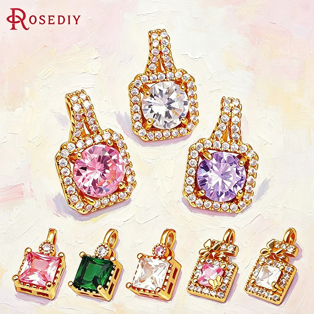 18K Gold Color Brass and Zircon Square Necklaces Charms Pendants High Quality Diy Jewelry Making Supplies Accessories
18K Gold Color Brass and Zircon Square Necklaces Charms Pendants High Quality Diy Jewelry Making Supplies Accessories