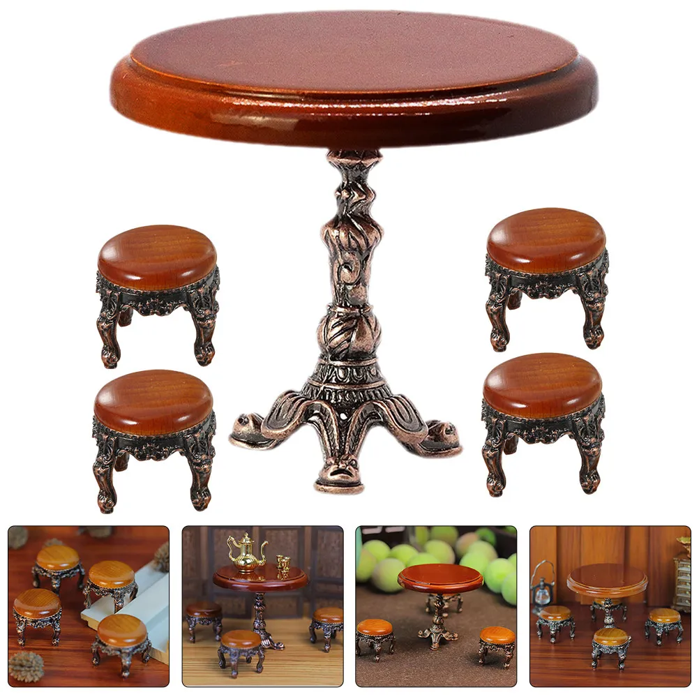 1Set Miniature Wooden Round Table Mini End Table Dollhouse Decoration Accessory Dollhouse Furniture Stools Accessories
1Set Miniature Wooden Round Table Mini End Table Dollhouse Decoration Accessory Dollhouse Furniture Stools Accessories