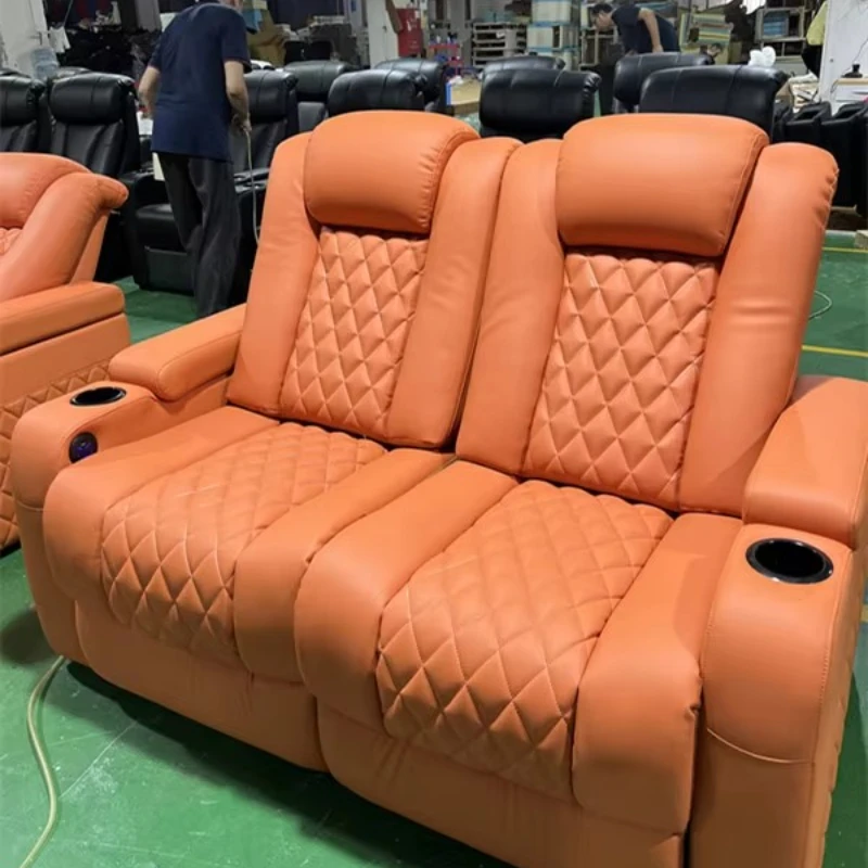 Original Modern Home Theater Furniture Set Electric Lounge Chair with Massage Function Leather Wood Frame
Original Modern Home Theater Furniture Set Electric Lounge Chair with Massage Function Leather Wood Frame
