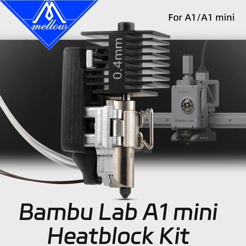 Аксессуары для 3D-принтеров Mellow 24 В 96 Вт A1/A1 Mini Hotend Монтаж и нагрев в сборе Тепловий блок для Bambu Lab A1/A1 Mini
Аксессуары для 3D-принтеров Mellow 24 В 96 Вт A1/A1 Mini Hotend Монтаж и нагрев в сборе Тепловий блок для Bambu Lab A1/A1 Mini