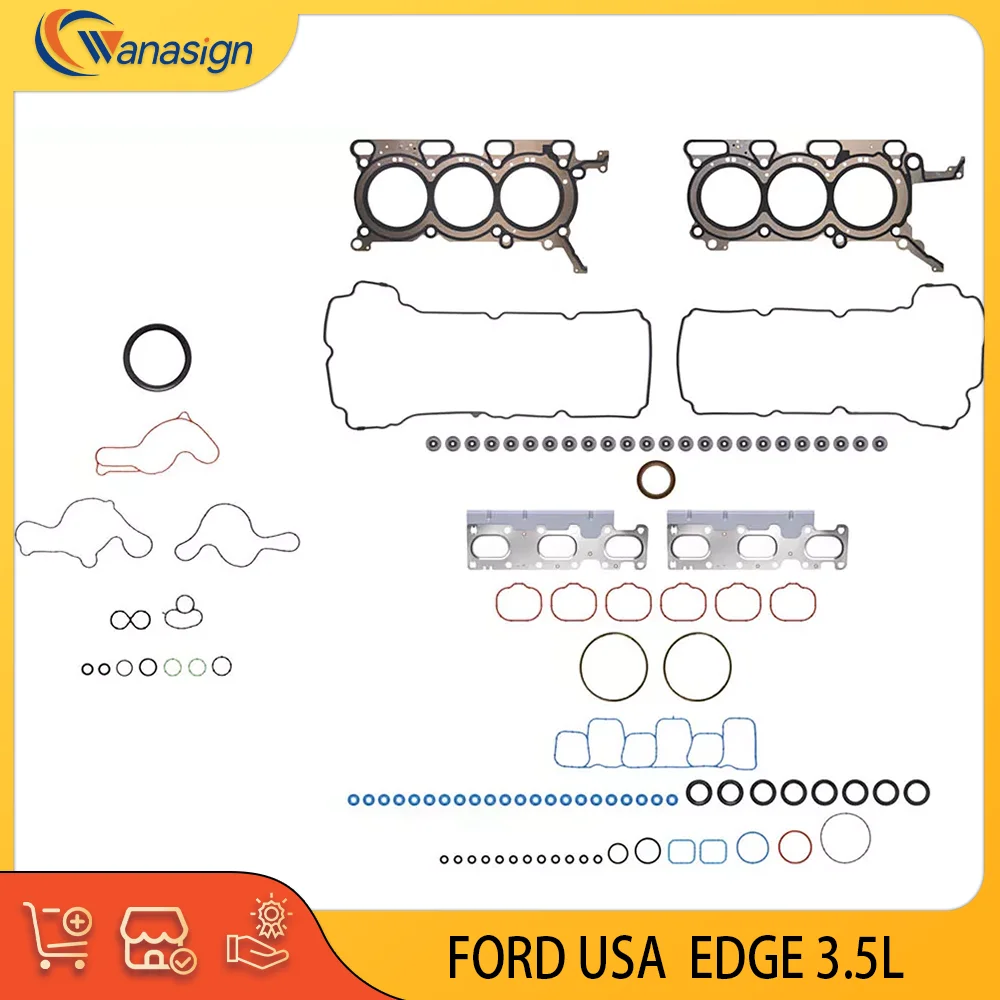 AUTO ENGINE PARTS Full gasket set For FORD USA EDGE 24 Valves Sport Utility fits U387 3.5L V6 Limited 2010-2024 T35PDED
AUTO ENGINE PARTS Full gasket set For FORD USA EDGE 24 Valves Sport Utility fits U387 3.5L V6 Limited 2010-2024 T35PDED