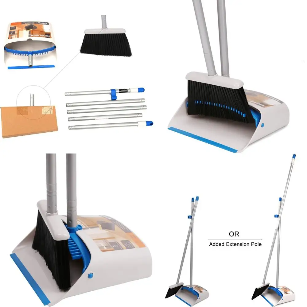 Эргономичная метла с длинной ручкой и совок для легкой уборки пола дома, кухни, офиса и многого другого
Эргономичная метла с длинной ручкой и совок для легкой уборки пола дома, кухни, офиса и многого другого