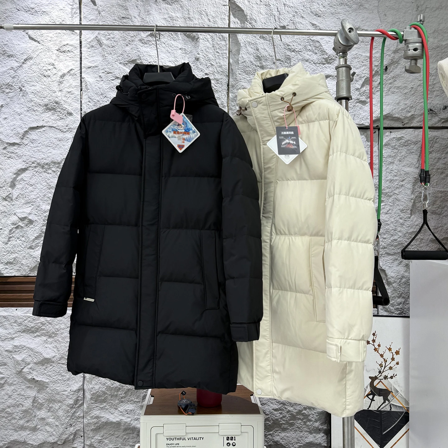 Men's Casual Thickened 90 Duck down Jacket Winter Warm City Leisure Long Sleeve Zipper Hooded Straight Cut Mid-Length Coat
Men's Casual Thickened 90 Duck down Jacket Winter Warm City Leisure Long Sleeve Zipper Hooded Straight Cut Mid-Length Coat