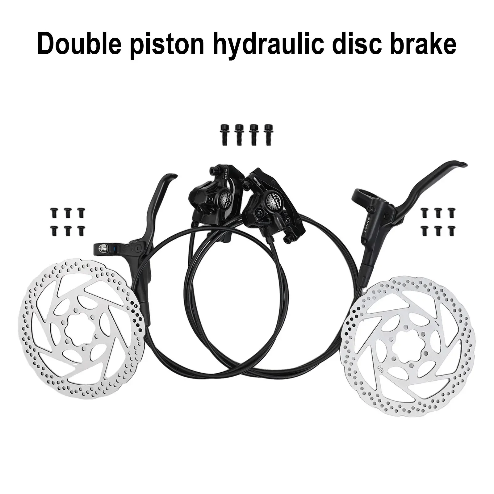 Double Piston Brake Disc Brake Braking Performance Optimal Tubing Length Strong Sealing Properties Aluminium Alloy Handle
Double Piston Brake Disc Brake Braking Performance Optimal Tubing Length Strong Sealing Properties Aluminium Alloy Handle