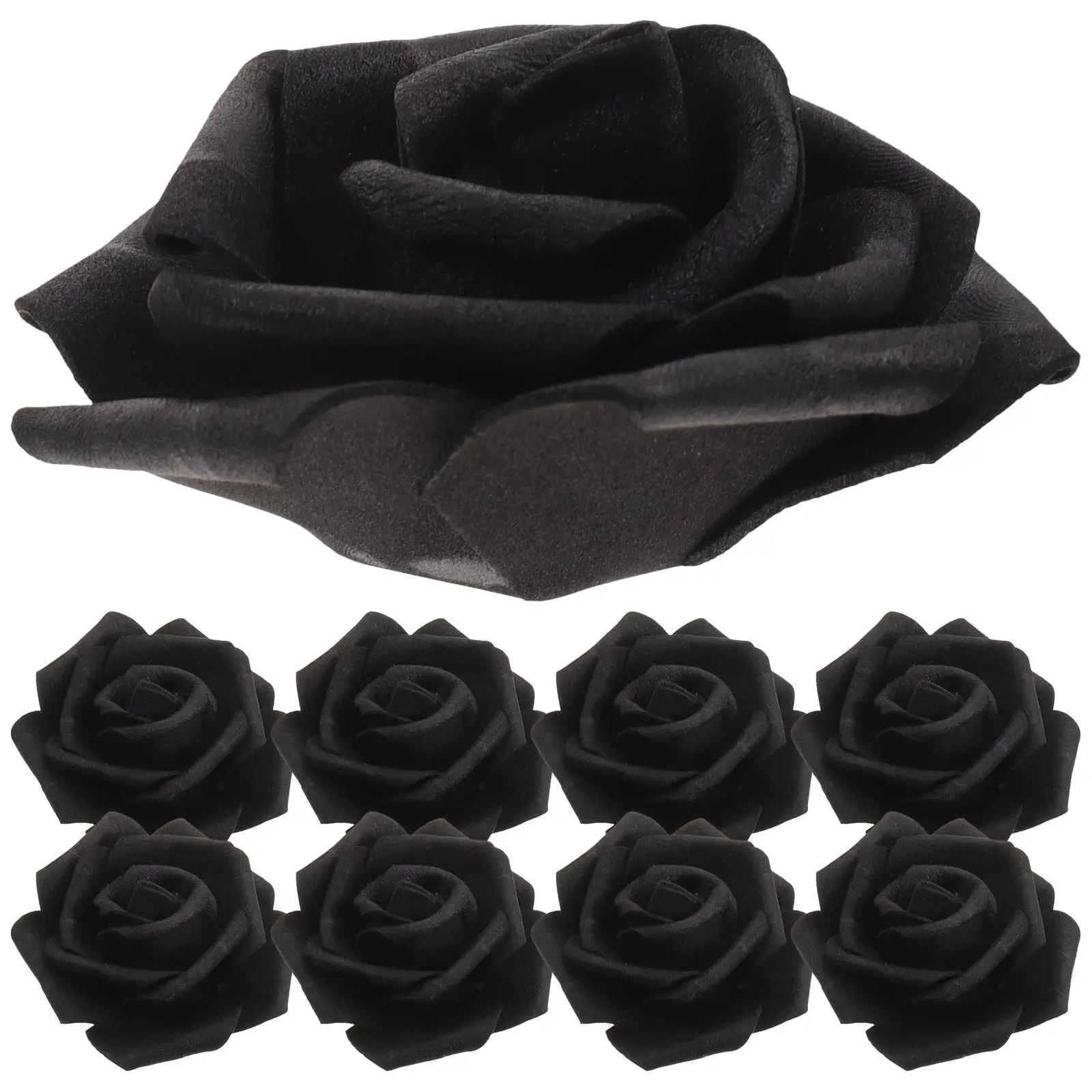 100 Pcs Faux Rose Head Heads Faux Black Artificial Flower For Crafts Roses Floral Decorations for Wedding Christmas Crafts Bulk
100 Pcs Faux Rose Head Heads Faux Black Artificial Flower For Crafts Roses Floral Decorations for Wedding Christmas Crafts Bulk