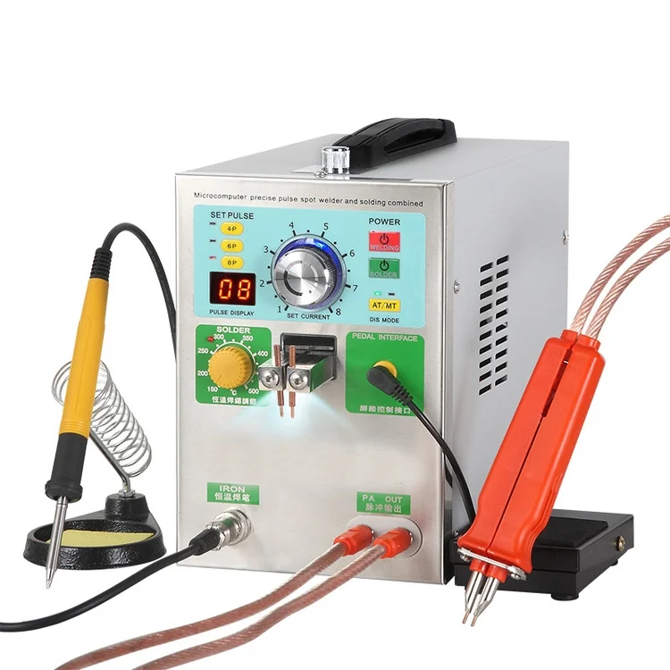 Manufacturer handheld spot welding machines lithium ion battery 18650 32650 21700 welding machine for e-vehicle batteries
Manufacturer handheld spot welding machines lithium ion battery 18650 32650 21700 welding machine for e-vehicle batteries