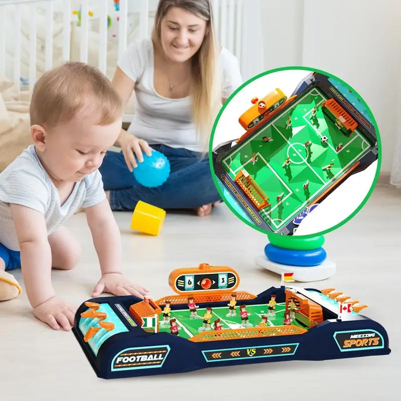 Table Football Board Game Interactive Toys Tabletop Football Family Game Portable Soccer Set Educational Toys with Score Keeper
Table Football Board Game Interactive Toys Tabletop Football Family Game Portable Soccer Set Educational Toys with Score Keeper