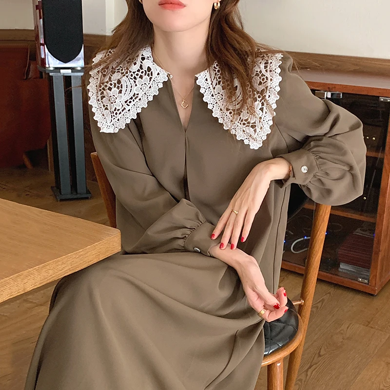 A-Line Autumn High Waist 2022 Luxury Long Sleeve Dress Party Elegant Korean Woman Spring Dresses Women Patchwork Lace Tintage
A-Line Autumn High Waist 2022 Luxury Long Sleeve Dress Party Elegant Korean Woman Spring Dresses Women Patchwork Lace Tintage