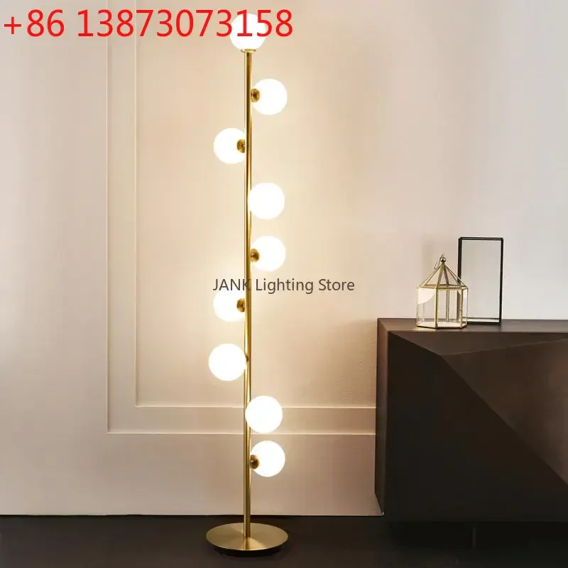 Nordic Postmodern Minimalist Magic Beans 9 Glass Ball Standing Lamps Living Room Bedroom Study Floor Lamp LED Indoor Lighting
Nordic Postmodern Minimalist Magic Beans 9 Glass Ball Standing Lamps Living Room Bedroom Study Floor Lamp LED Indoor Lighting