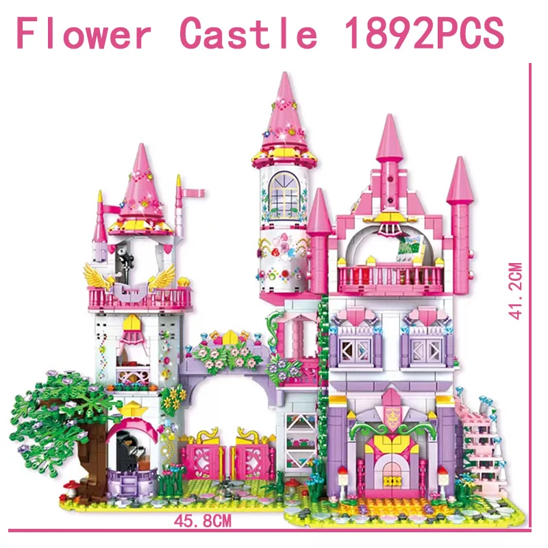 Flower Castle Building Blocks 1892pcs For Girls Christmas GIFT C0253 Woma 2022 NEW Arrived Bricks
Flower Castle Building Blocks 1892pcs For Girls Christmas GIFT C0253 Woma 2022 NEW Arrived Bricks