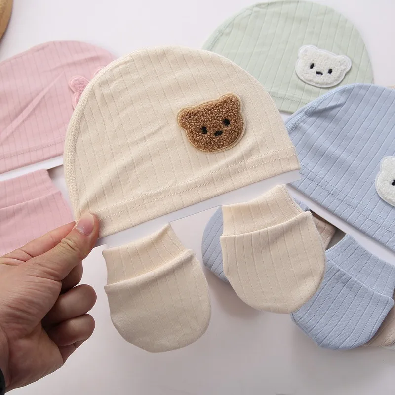Double-Sided Organic Cotton Newborn Hat Glove Cute Cartoon Reversible Bear Ears Beanie Anti-Scratch Mittens Set Soft Baby Gift
Double-Sided Organic Cotton Newborn Hat Glove Cute Cartoon Reversible Bear Ears Beanie Anti-Scratch Mittens Set Soft Baby Gift
