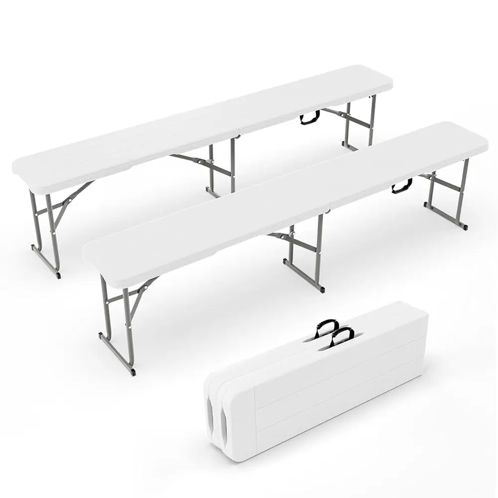6 Feet Plastic Folding Bench,Portable In/Outdoor Picnic Party Camping Dining Seat, Garden Soccer Multipurpose Entertaining
6 Feet Plastic Folding Bench,Portable In/Outdoor Picnic Party Camping Dining Seat, Garden Soccer Multipurpose Entertaining