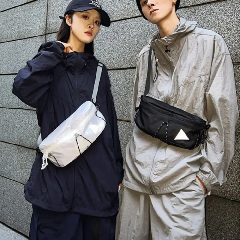 Zipper Pocket Men's Crossbody Bag Check Large Capacity Single-shoulder Bag Waterproof Backpack Nylon Reflect Light Bag Sport
Zipper Pocket Men's Crossbody Bag Check Large Capacity Single-shoulder Bag Waterproof Backpack Nylon Reflect Light Bag Sport