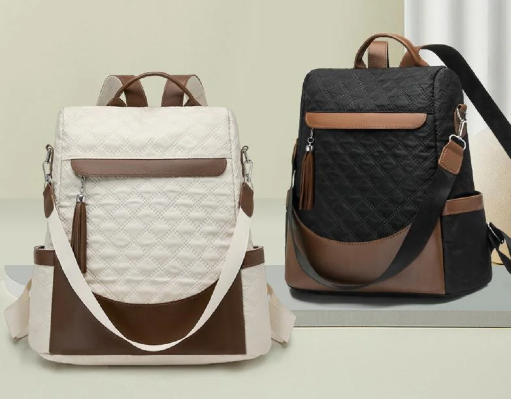 Women's Fashion Tassels Waterproof Nylon Travel Backpacks High Capacity Anti Theft Shoulder Bags Laptop School Bag Messenger Bag
Women's Fashion Tassels Waterproof Nylon Travel Backpacks High Capacity Anti Theft Shoulder Bags Laptop School Bag Messenger Bag