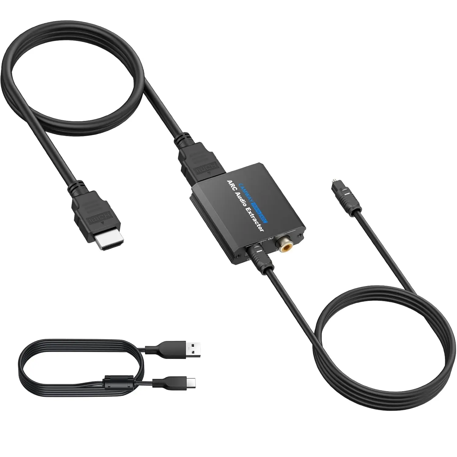 "CAMWAY ARC Audio Extractor, 192KHz, ARC to Optical/Coaxial for TV to Speaker/Amplifier (No HDMI/eARC)" (90 chars)
"CAMWAY ARC Audio Extractor, 192KHz, ARC to Optical/Coaxial for TV to Speaker/Amplifier (No HDMI/eARC)" (90 chars)