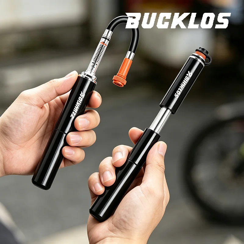 BUCKLOS Mini Bike Pump Aluminum Alloy 160PSI Manual Bicycle Air Pump Tire Air Ball Inflator Portable Road MTB Pump Bike parts
BUCKLOS Mini Bike Pump Aluminum Alloy 160PSI Manual Bicycle Air Pump Tire Air Ball Inflator Portable Road MTB Pump Bike parts
