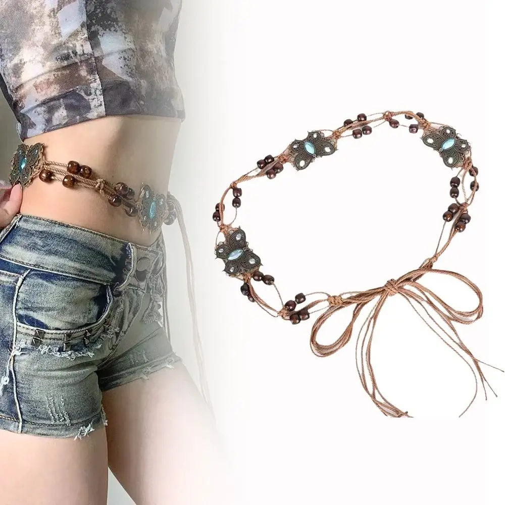 Skirt Accessories Bohemian Tie Rope Waist Belt Vintage Luxury Design Punk Waistband Versatile Butterfly Waist Chain
Skirt Accessories Bohemian Tie Rope Waist Belt Vintage Luxury Design Punk Waistband Versatile Butterfly Waist Chain