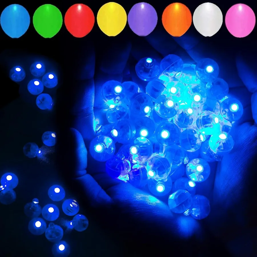 100 Pcs Blue LED Balloon Light LED Round Ball Lamp Tiny Lighting Decoration for Indoor Outdoor Party Event Fun Wedding Festival
100 Pcs Blue LED Balloon Light LED Round Ball Lamp Tiny Lighting Decoration for Indoor Outdoor Party Event Fun Wedding Festival