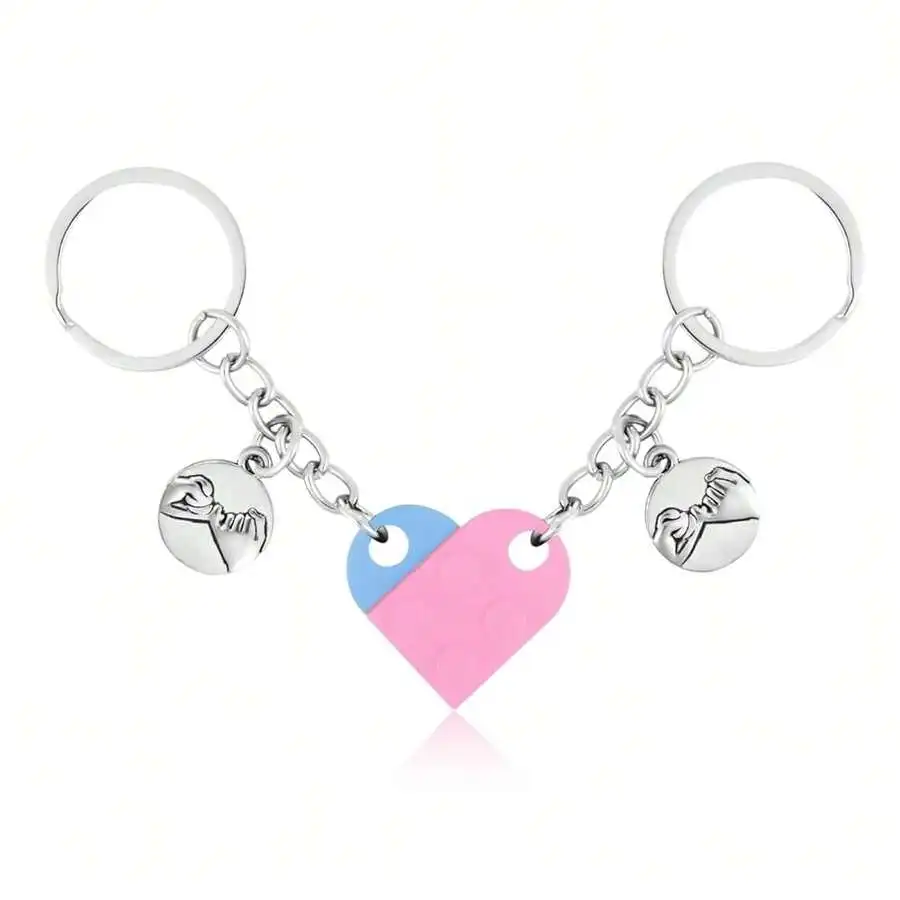 Matching Brick Heart Keychain Pinky Promise Pendant For Couples And Friends
Matching Brick Heart Keychain Pinky Promise Pendant For Couples And Friends