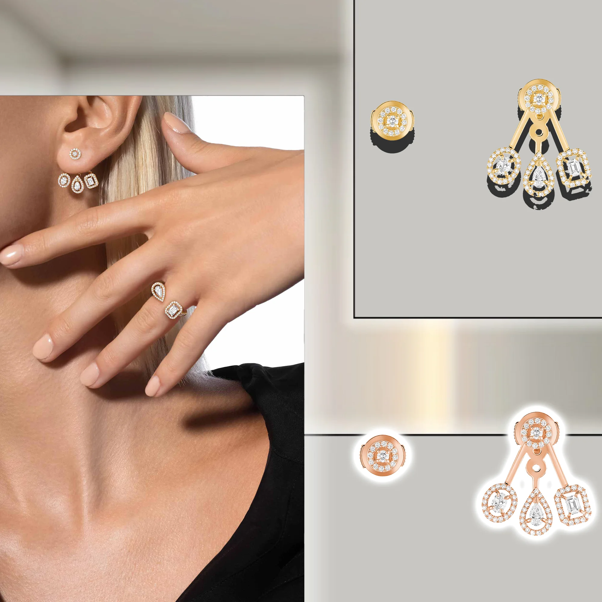 French fashion temperament niche geometric hollow pure silver earrings S925 women's earrings New Year gift My Twin Trio
French fashion temperament niche geometric hollow pure silver earrings S925 women's earrings New Year gift My Twin Trio