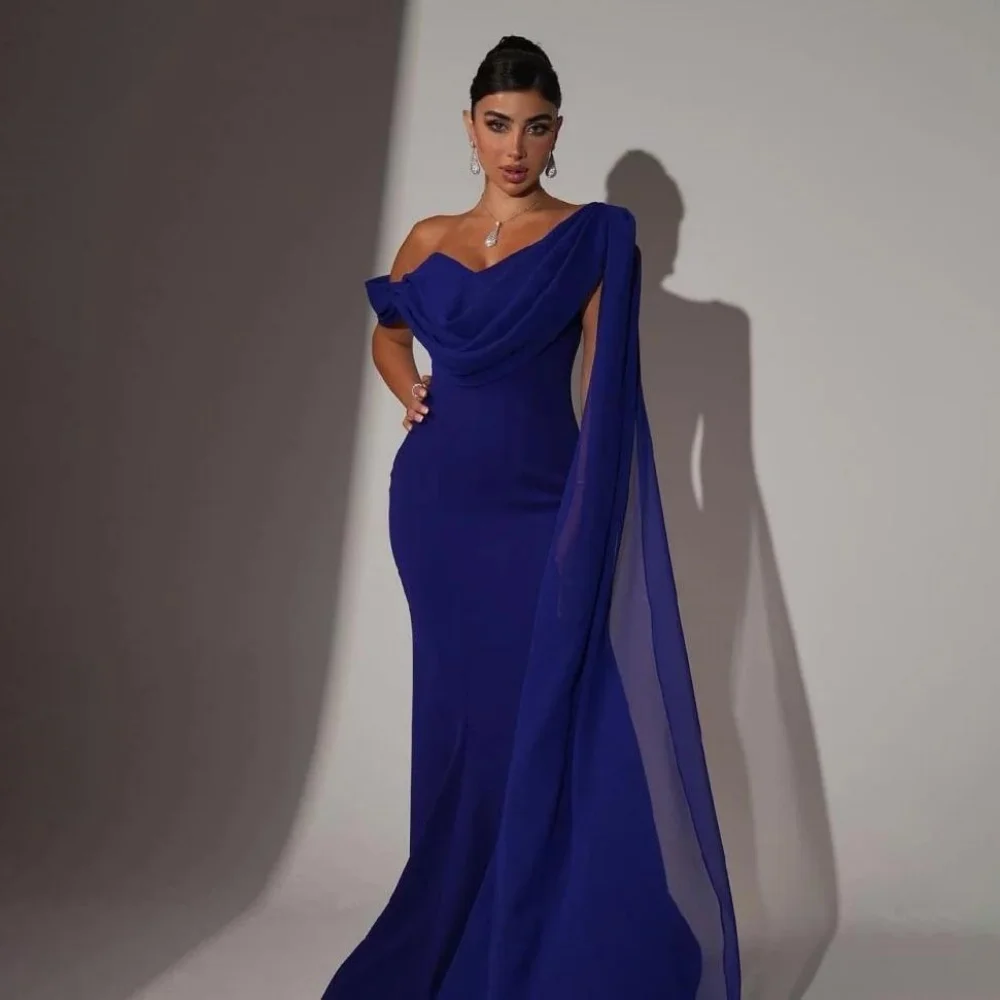 Mermaid Elegant Evening Dress Charming Custom Exquisite One Shoulder Sleeveless Prom Dress Ruffles Party Gown вечернее плать
Mermaid Elegant Evening Dress Charming Custom Exquisite One Shoulder Sleeveless Prom Dress Ruffles Party Gown вечернее плать