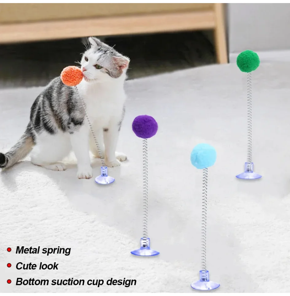 1pc Fur Ball Spring Cat Toy Suction Cup Multicolored Teaser Wand Pet Interactive Toys Cat Scratcher Toys Supplies Random Color
1pc Fur Ball Spring Cat Toy Suction Cup Multicolored Teaser Wand Pet Interactive Toys Cat Scratcher Toys Supplies Random Color