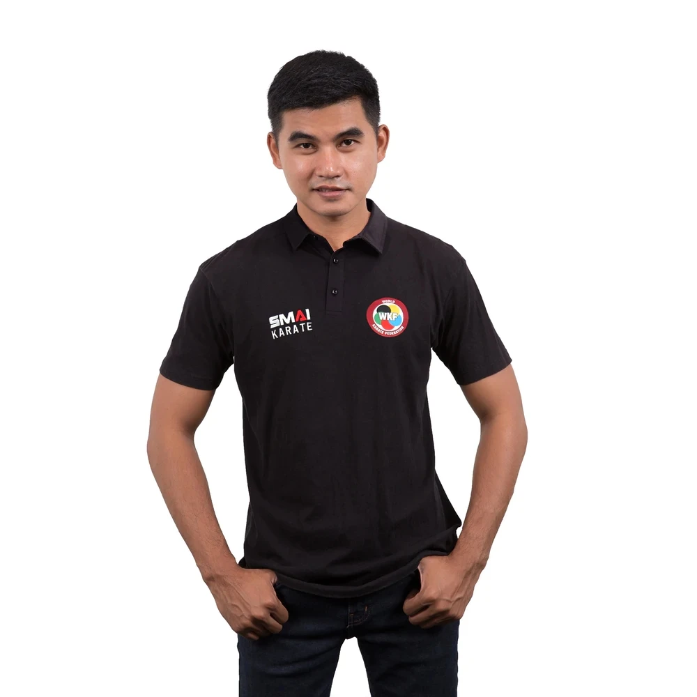 SMAI WKF POLO SHIRT New Cotton Polo Shirt WKF Certified Smai Karate Classic Black Half Sleeve Polo-shirt
SMAI WKF POLO SHIRT New Cotton Polo Shirt WKF Certified Smai Karate Classic Black Half Sleeve Polo-shirt