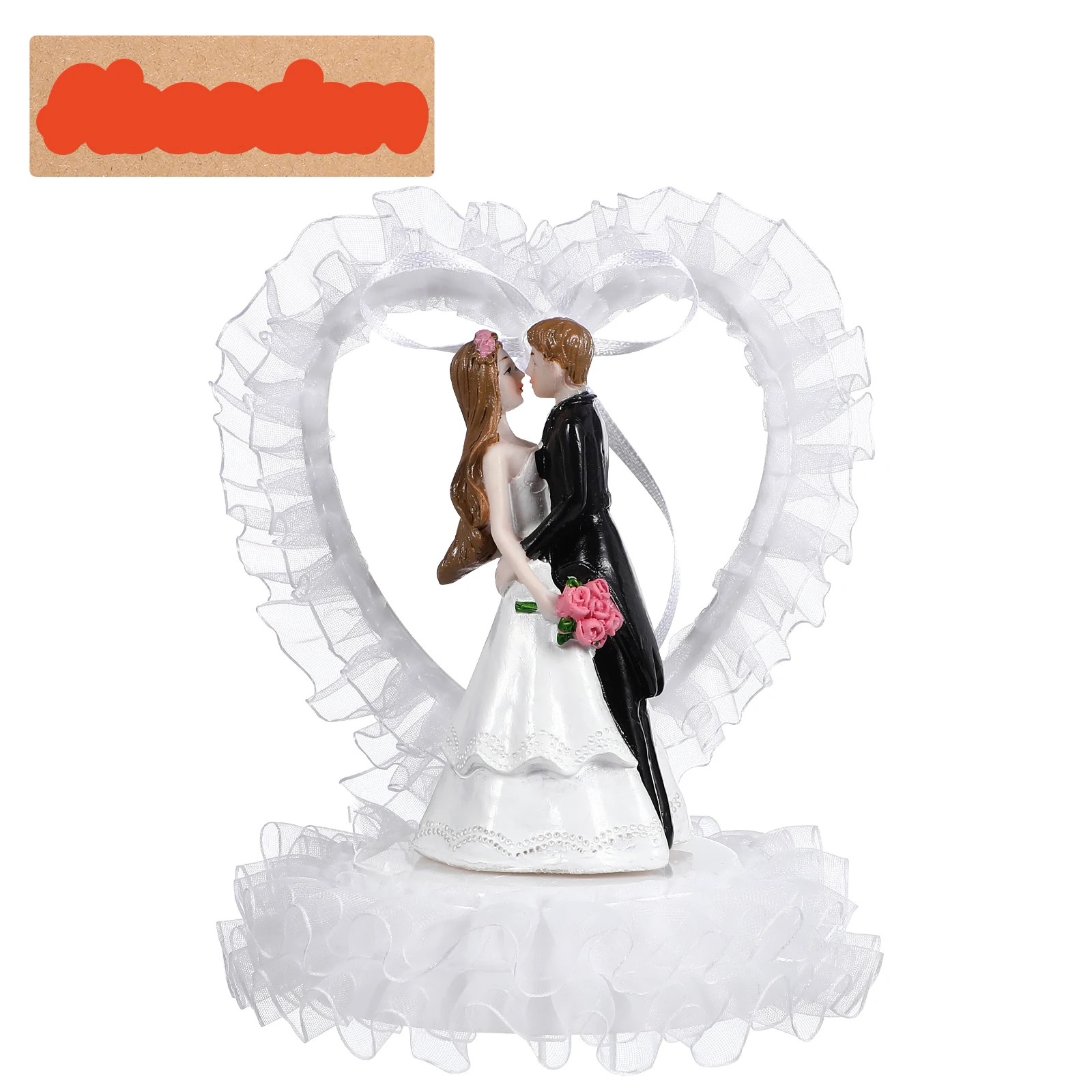 Wedding Cake Decoration Bride Groom Prop Ornaments Couple Party Decorations 3D Heart Gauze Resin Cake Adornment Supplies
Wedding Cake Decoration Bride Groom Prop Ornaments Couple Party Decorations 3D Heart Gauze Resin Cake Adornment Supplies