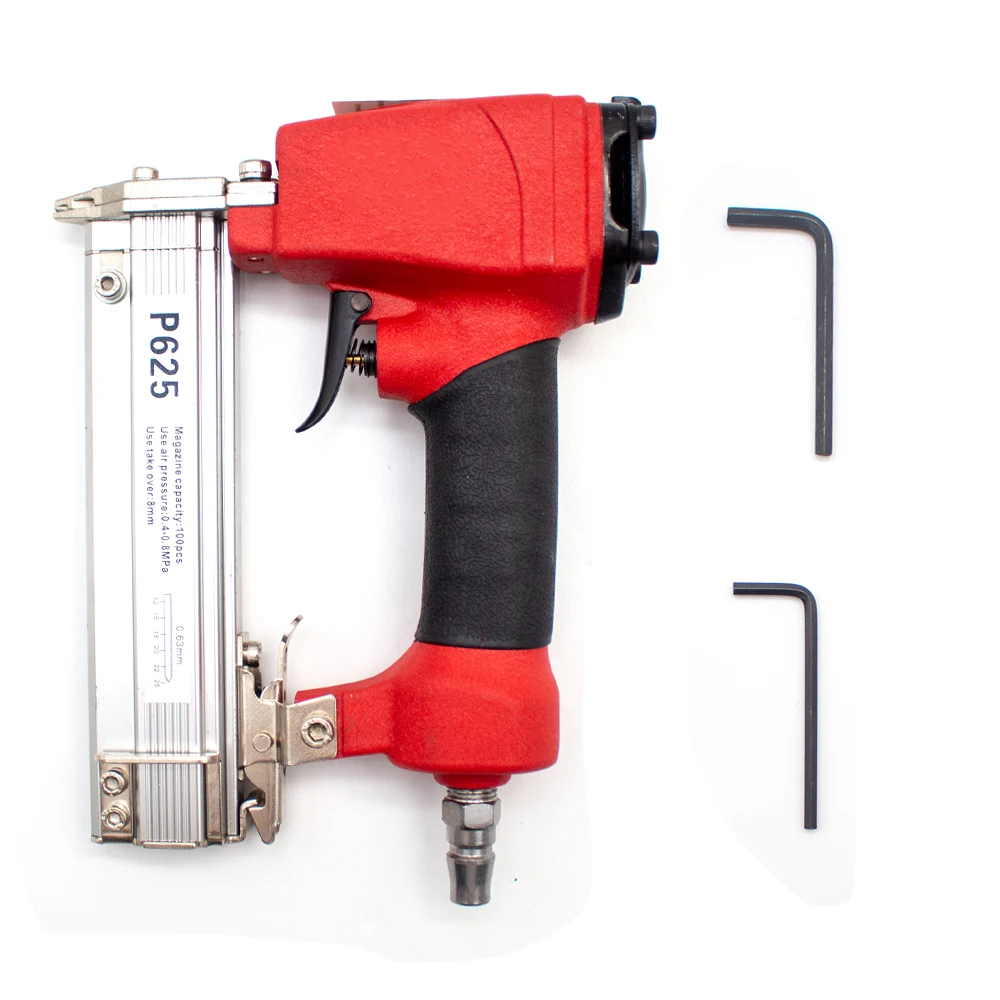 P625 Pneumatic Nail Gun Framing Tacker Air Stapler 12-25MM Length Headless Nailer For Woodworking Furniture Decoration
P625 Pneumatic Nail Gun Framing Tacker Air Stapler 12-25MM Length Headless Nailer For Woodworking Furniture Decoration
