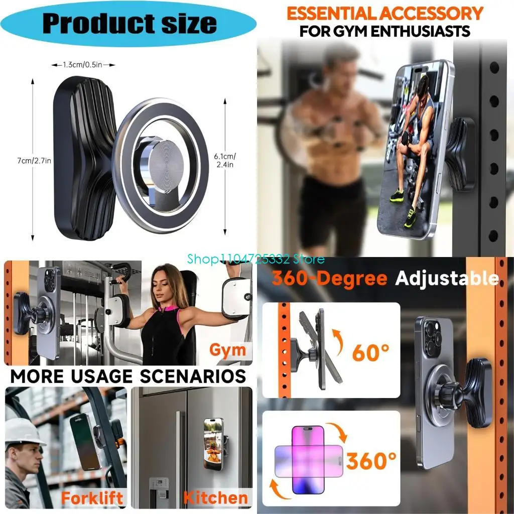 P5EA Multiple Gym Phone Holder With Silicone Protections Universal Mount for Smartphone Devices
P5EA Multiple Gym Phone Holder With Silicone Protections Universal Mount for Smartphone Devices