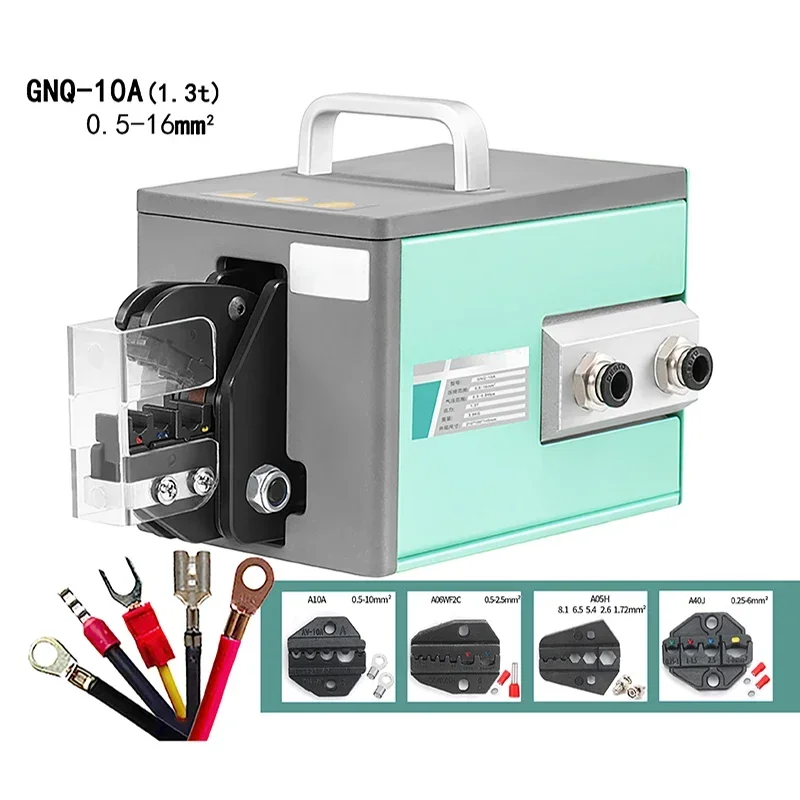 Пневматические обжимные клещи GNQ-10A Машина для холодного прессования клемм Электрическая машина для обжима клемм Обжим проводов 0,25-16 мм2 
Пневматические обжимные клещи GNQ-10A Машина для холодного прессования клемм Электрическая машина для обжима клемм Обжим проводов 0,25-16 мм2