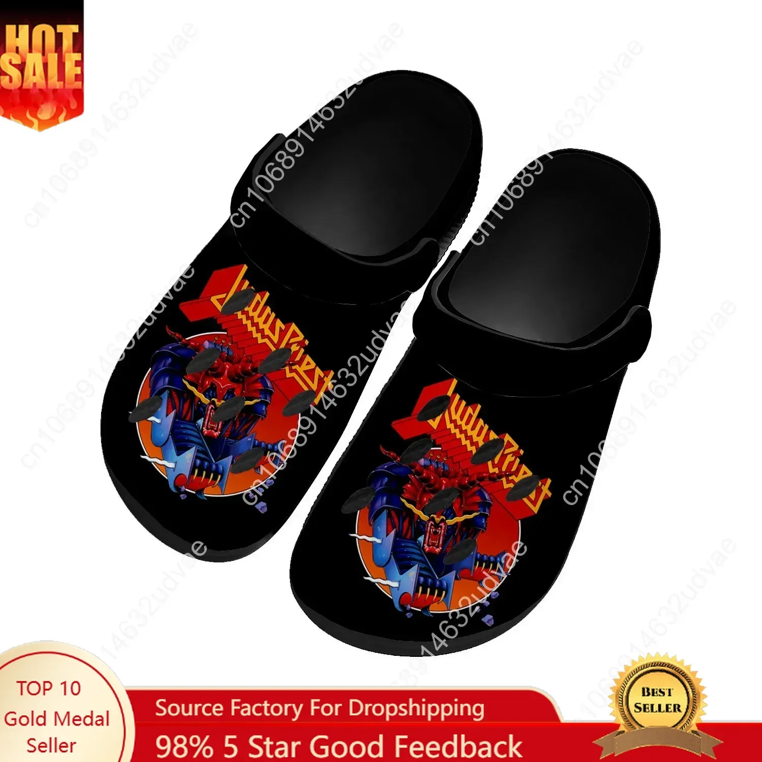 Judas Priest Water Shoes Mens Womens Comfortable Fashion Home Garden Clogs Customizd Sandals Beach Breathable Hole Slippers
Judas Priest Water Shoes Mens Womens Comfortable Fashion Home Garden Clogs Customizd Sandals Beach Breathable Hole Slippers