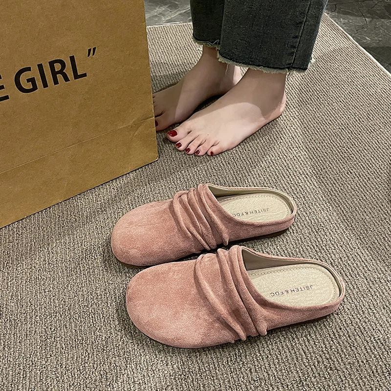 Women's Thick Heel Casual Flat Shoes 2026 New Artistic Toe Covering Semi-Slipper Outdoor Wearable Sandals
Women's Thick Heel Casual Flat Shoes 2026 New Artistic Toe Covering Semi-Slipper Outdoor Wearable Sandals