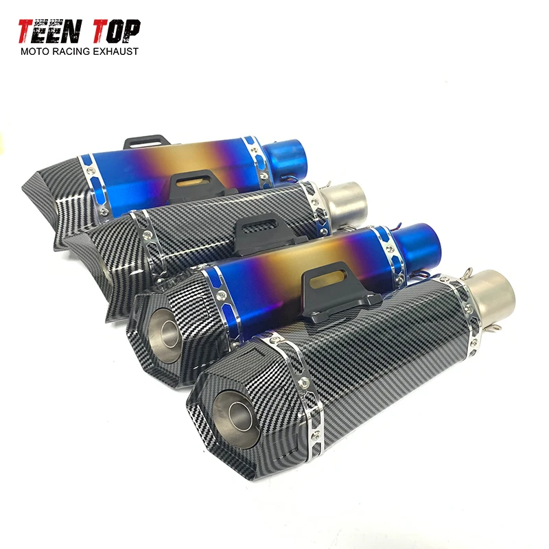 51mm Universal Motorcycle Exhaust Muffler Racing Elbow 340mm Escape Moto Silencieux Duke125 R15 V3 MSX125 PCX125 Ninja 400 250
51mm Universal Motorcycle Exhaust Muffler Racing Elbow 340mm Escape Moto Silencieux Duke125 R15 V3 MSX125 PCX125 Ninja 400 250