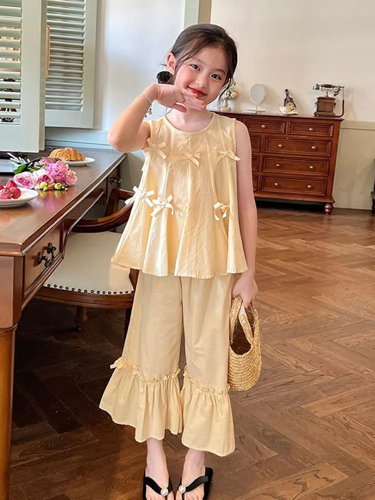 Girls' Summer Set Children's Summer Pants Fashionable Two Piece Sets For Children Children Clothes Girl Girl Outfits
Girls' Summer Set Children's Summer Pants Fashionable Two Piece Sets For Children Children Clothes Girl Girl Outfits