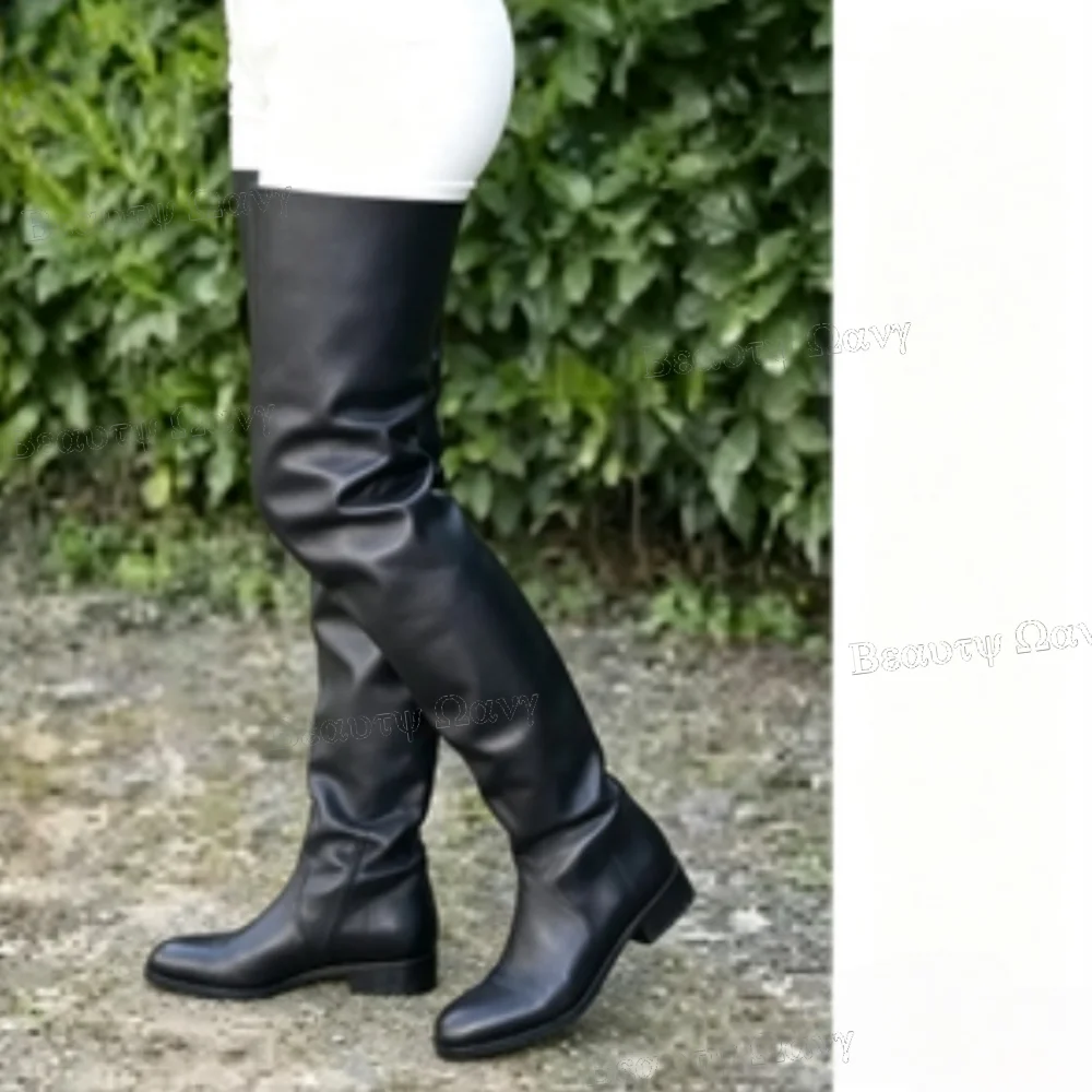 Black Solid Thigh High Men 's Big Boots Women Over The Knee Shoes Heel Round Toe High Heel Shoes for Zapatos Para Hombres
Black Solid Thigh High Men 's Big Boots Women Over The Knee Shoes Heel Round Toe High Heel Shoes for Zapatos Para Hombres