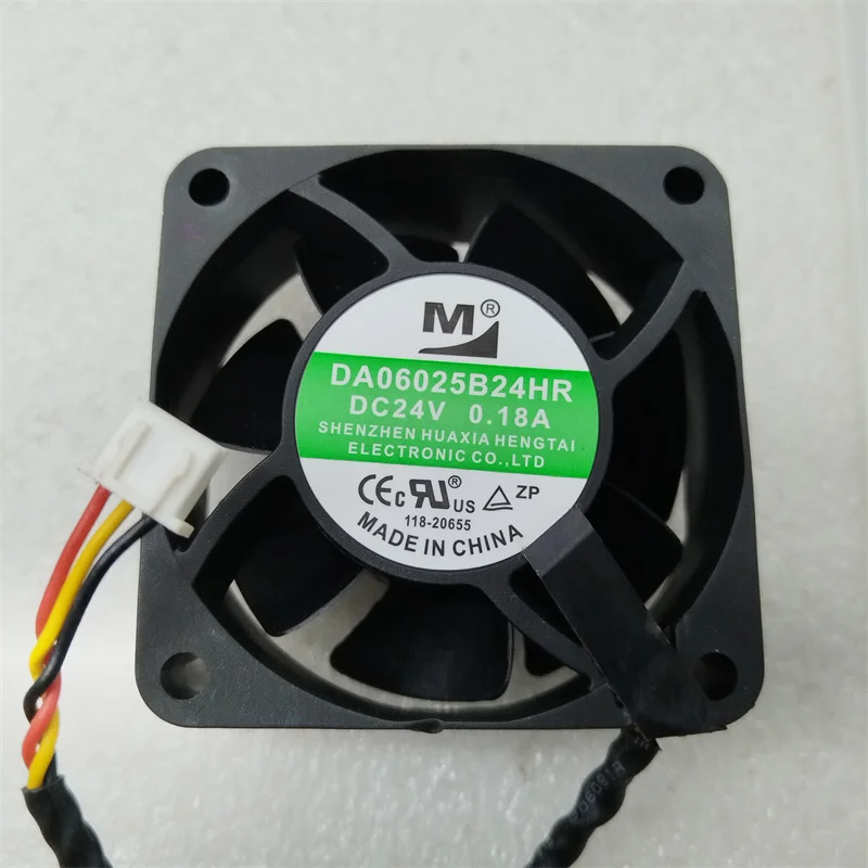 M DA06025B24HR DC 24 В 0,18 А 60x60x25 мм 3-проводной охлаждающий вентилятор для сервера
M DA06025B24HR DC 24 В 0,18 А 60x60x25 мм 3-проводной охлаждающий вентилятор для сервера