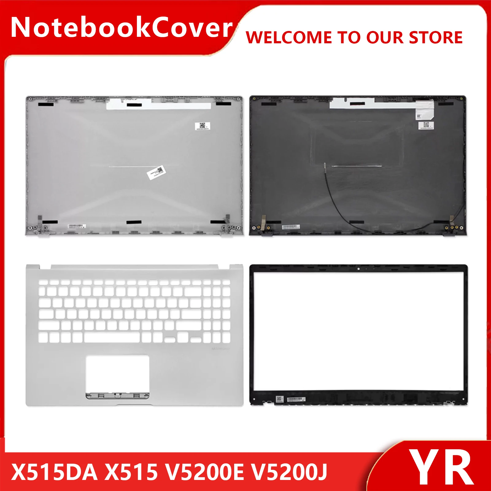 New Case For X515 X515DA X515JP F515MA V5200E V5200J Laptop Housing LCD Back Cover Front Bezel Upper Top Case Lower Bottom Cover
New Case For X515 X515DA X515JP F515MA V5200E V5200J Laptop Housing LCD Back Cover Front Bezel Upper Top Case Lower Bottom Cover