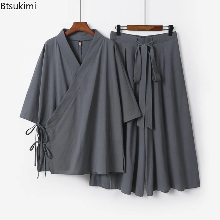 2025 Chinese Style Men's Linen Suit Tang Style Zen Style Hanfu Taoist Long Robe Top Pants Cotton and Linen Loose Two-piece Set
2025 Chinese Style Men's Linen Suit Tang Style Zen Style Hanfu Taoist Long Robe Top Pants Cotton and Linen Loose Two-piece Set