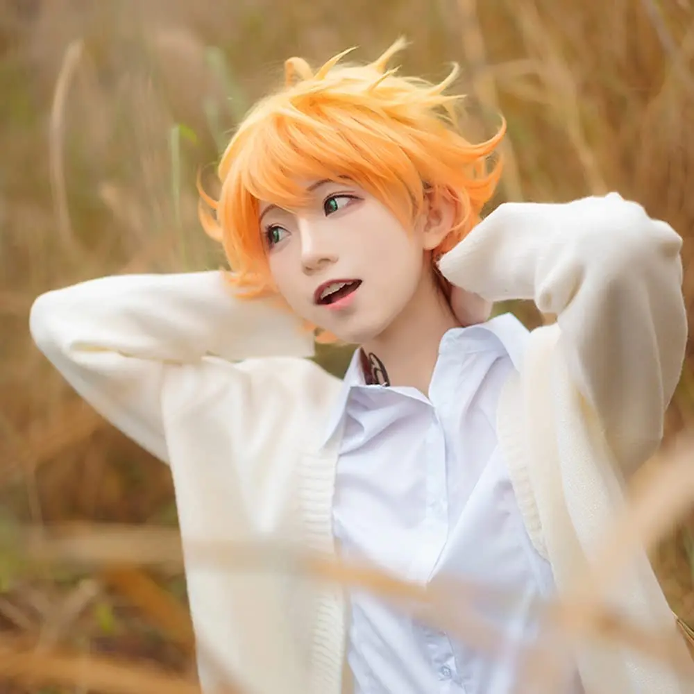 Парик для косплея Эммы, аниме-парик Yakusoku no Neverland The Promised Neverland, оранжевый, термостойкий, из синтетических волос + шапочка для парика
Парик для косплея Эммы, аниме-парик Yakusoku no Neverland The Promised Neverland, оранжевый, термостойкий, из синтетических волос + шапочка для парика
