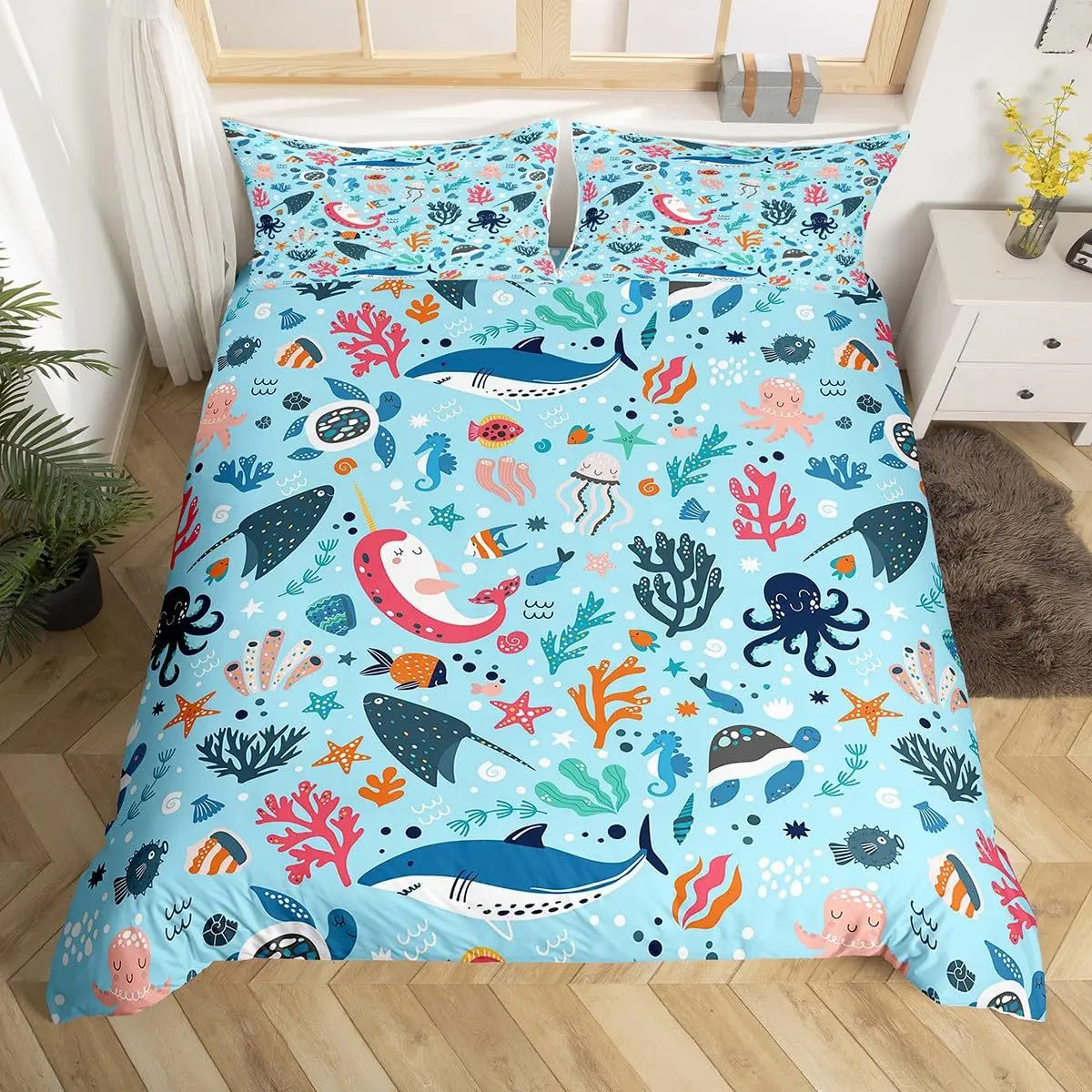 2/3pcs bedding set Digital Print Comfortable Duvet Cover for Home Bedroom Decoration, 1 Duvet Cover and 2pillowcase with Zippers
2/3pcs bedding set Digital Print Comfortable Duvet Cover for Home Bedroom Decoration, 1 Duvet Cover and 2pillowcase with Zippers