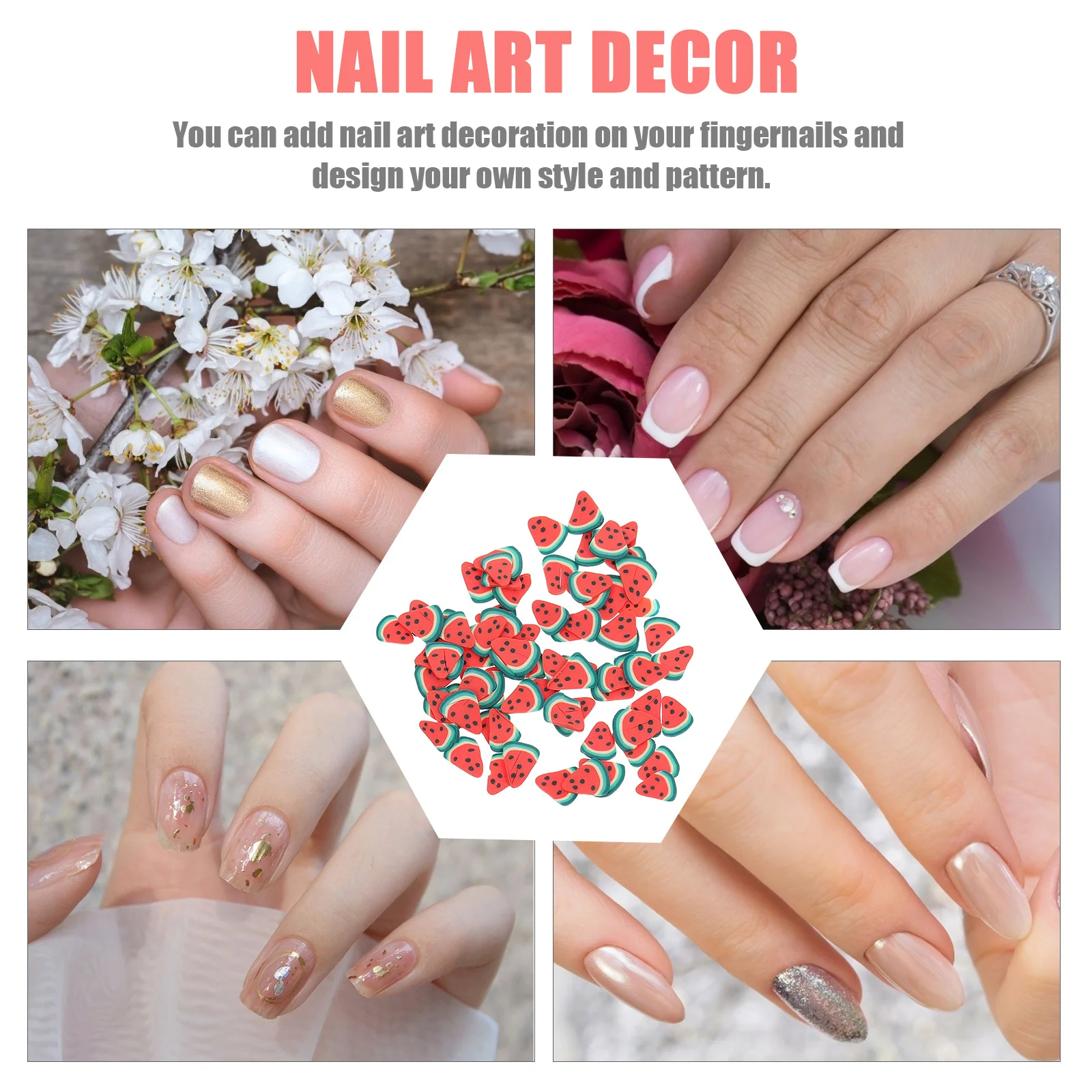 5pcs Watermelon Art Patch Diy Manicure Decor Fingernail Charms For Natural Artificial Nails Nail Art Supplies Decorative Nail 
5pcs Watermelon Art Patch Diy Manicure Decor Fingernail Charms For Natural Artificial Nails Nail Art Supplies Decorative Nail