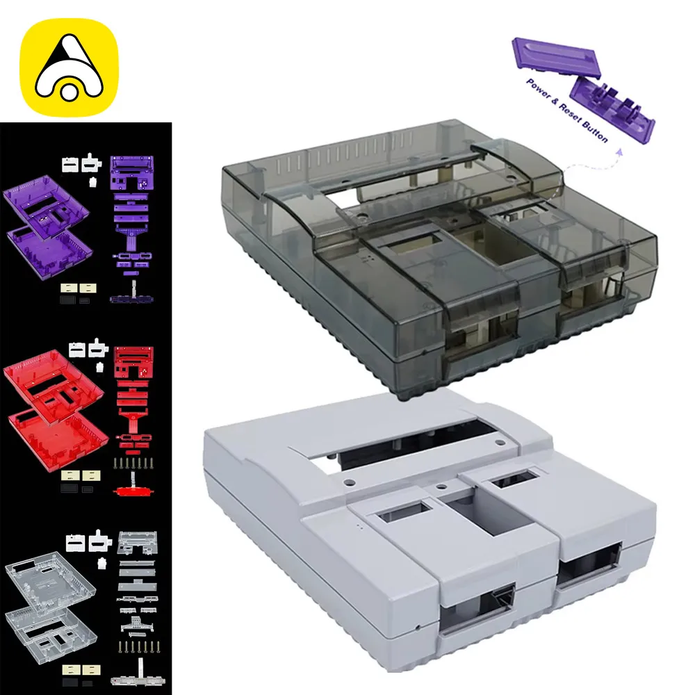 Transparent SNES Replacement Shell For Super Nintendo Entertainment System SNS-001 Retro game Console SNES Case
Transparent SNES Replacement Shell For Super Nintendo Entertainment System SNS-001 Retro game Console SNES Case