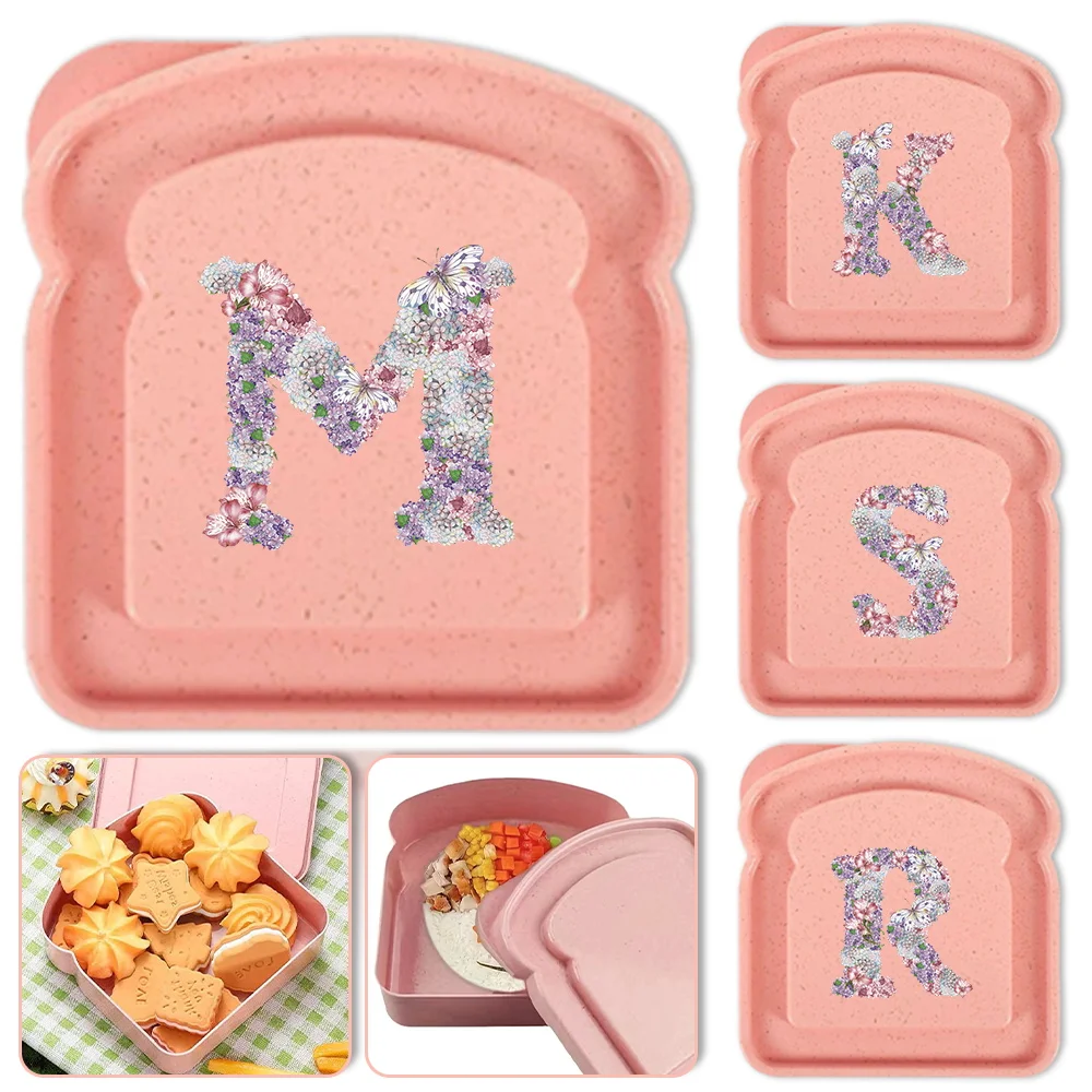 Sandwich Container Lunch Toast Box With Lid Portable Picnic Bento Case Bread Storage Food Organizer Rose Flower Letter Pattern
Sandwich Container Lunch Toast Box With Lid Portable Picnic Bento Case Bread Storage Food Organizer Rose Flower Letter Pattern
