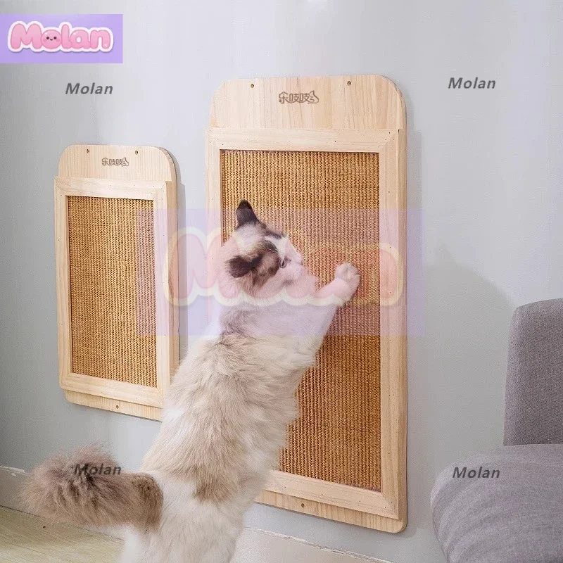 Solid wood sisal cat scratching board claw grinder large wall wear-resistant protective sofa cat toys
Solid wood sisal cat scratching board claw grinder large wall wear-resistant protective sofa cat toys