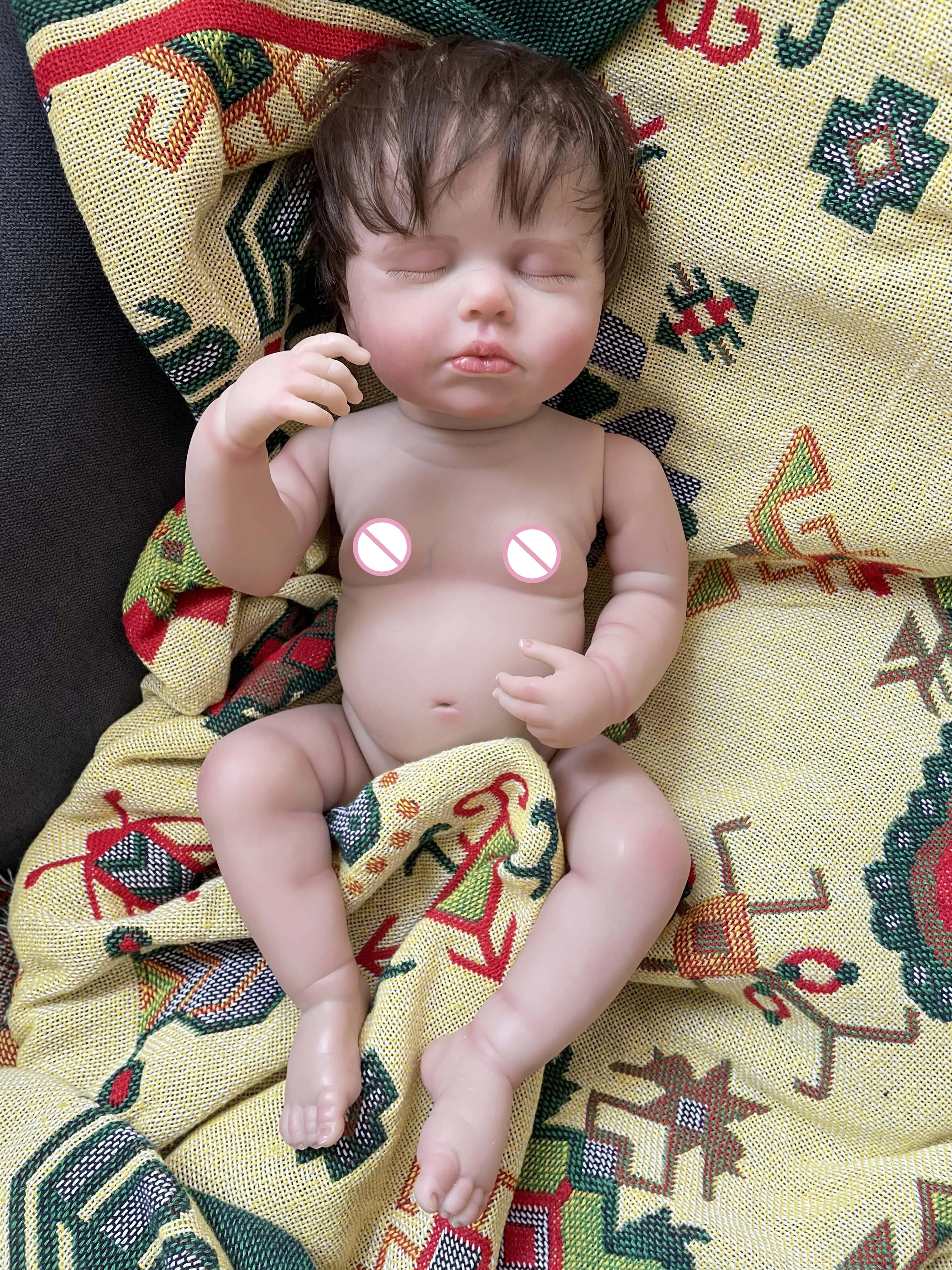 48CM Loulou Full Vinyl Body Newborn Reborn Doll Cuddly Lifelike 3D Skin with Visible Veins High Quality Doll Excluding clothing
48CM Loulou Full Vinyl Body Newborn Reborn Doll Cuddly Lifelike 3D Skin with Visible Veins High Quality Doll Excluding clothing