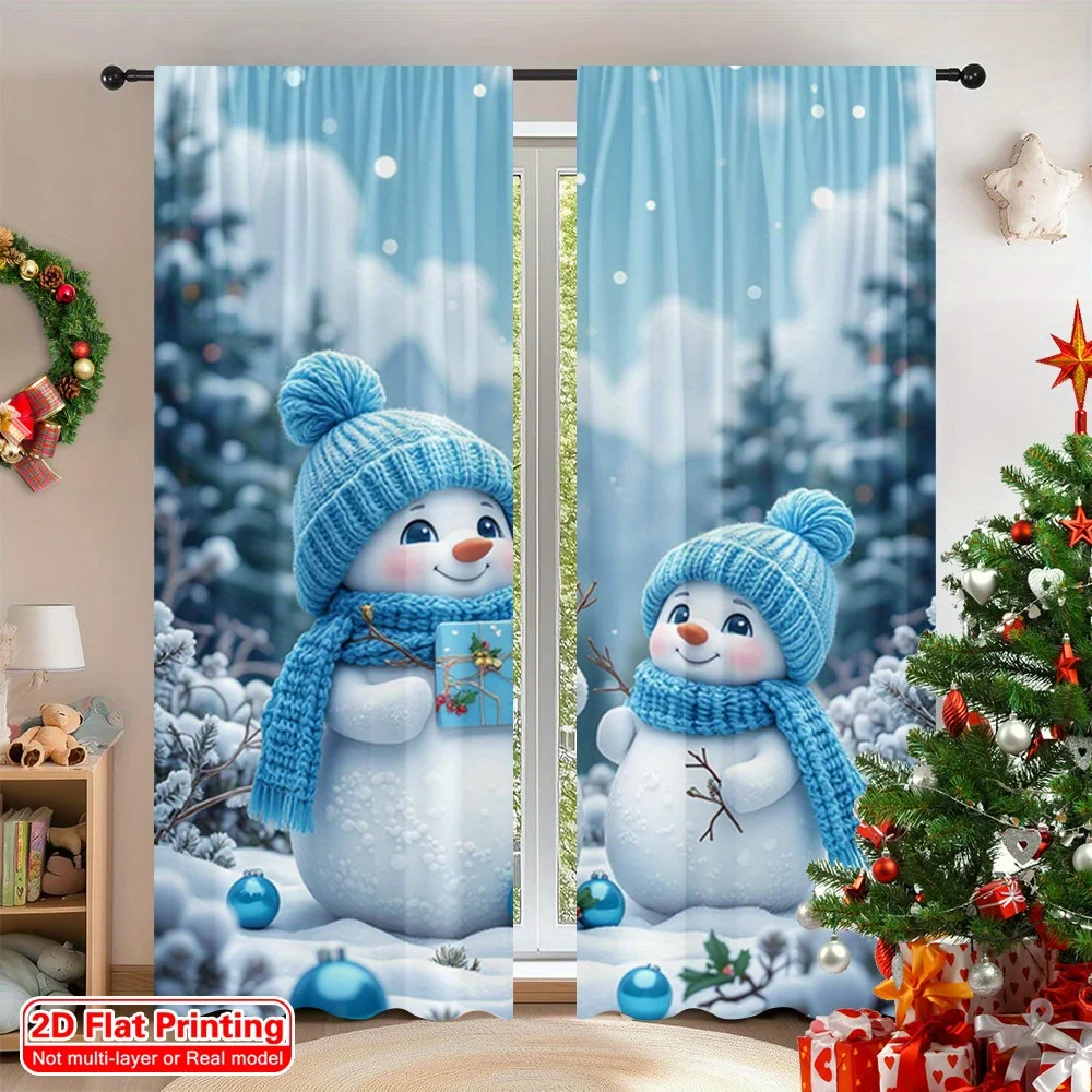 2 шт. Зимние шторы с 2D снеговиком — веселый рождественский карман с удочками для гостиной и офиса, уютный праздничный домашний декор
2 шт. Зимние шторы с 2D снеговиком — веселый рождественский карман с удочками для гостиной и офиса, уютный праздничный домашний декор